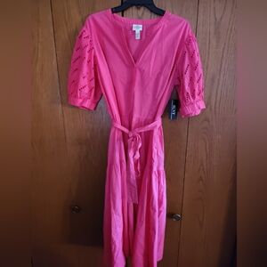 St John's Bay pink dress, size XL